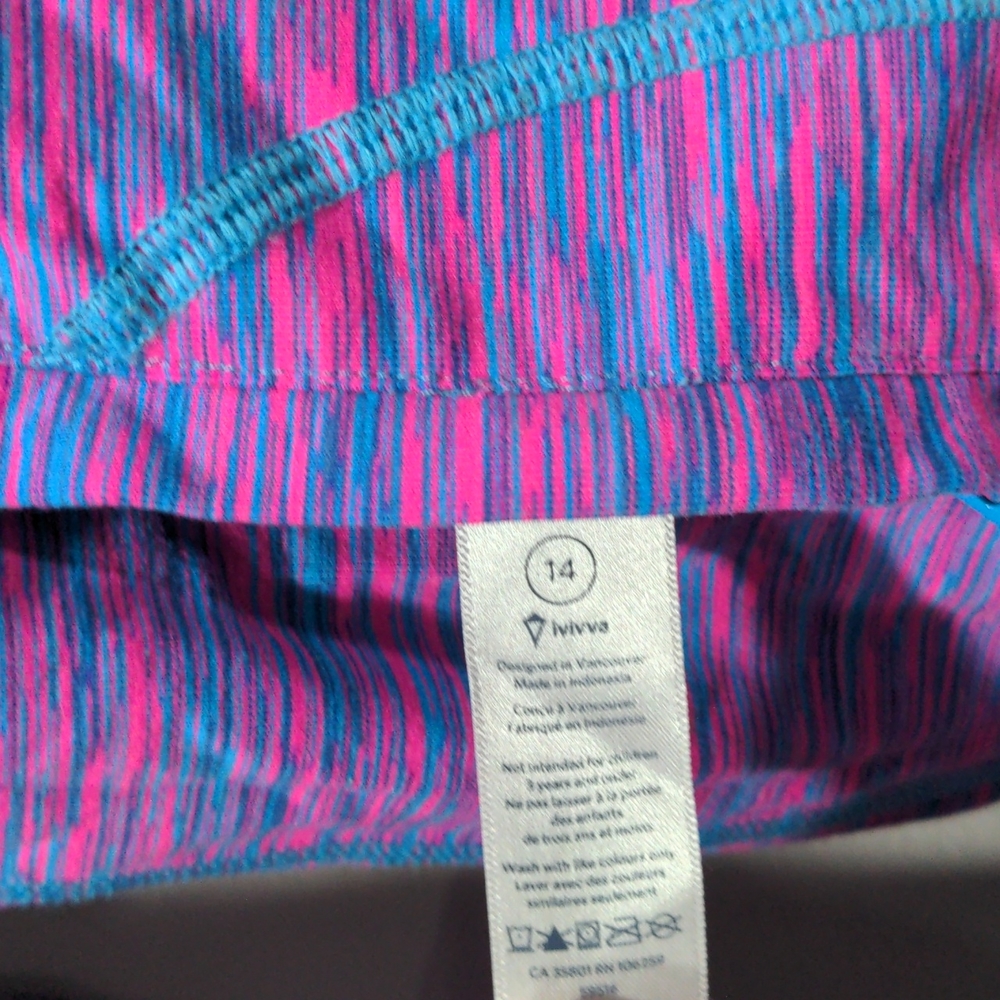 Ivivva Twice the Fun Reversible Full Zip Hooded Jacket Girls 14 - Picture 4 of 11